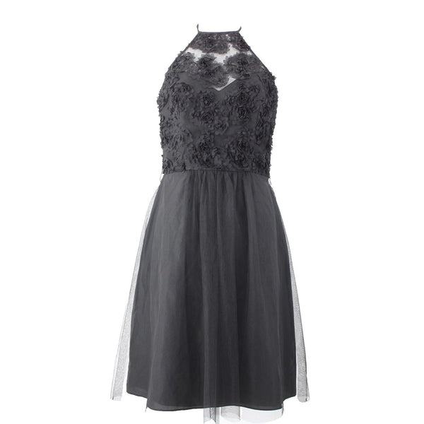 Alfred Angelo NEW $210 Disney Fairy Tale Weddings Sz 8 Black Poly Cotton Dress