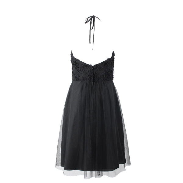 Alfred Angelo NEW $210 Disney Fairy Tale Weddings Sz 8 Black Poly Cotton Dress