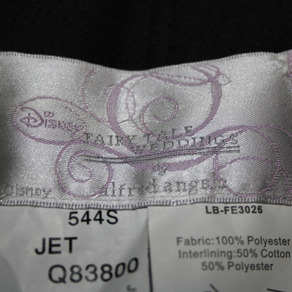 Alfred Angelo NEW $210 Disney Fairy Tale Weddings Sz 8 Black Poly Cotton Dress