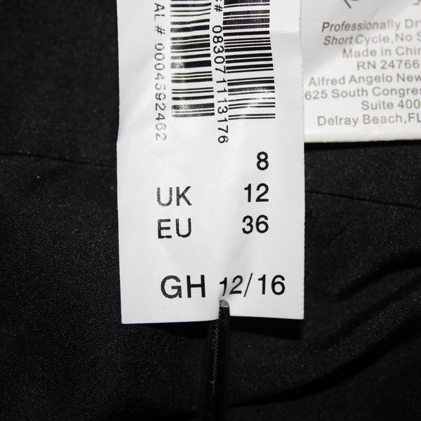 Alfred Angelo NEW $210 Disney Fairy Tale Weddings Sz 8 Black Poly Cotton Dress