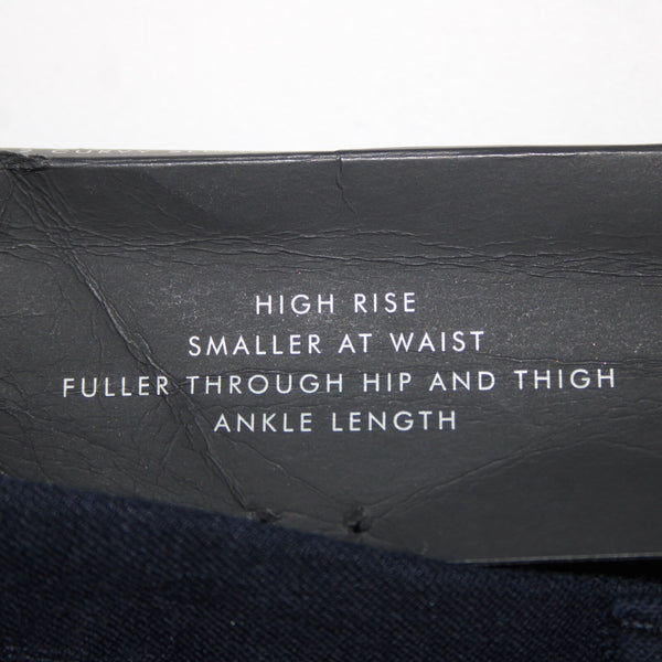Banana Republic NEW Sloan Sz 2r x 27.5 Navy Blue High Rise Ankle Cotton Pant