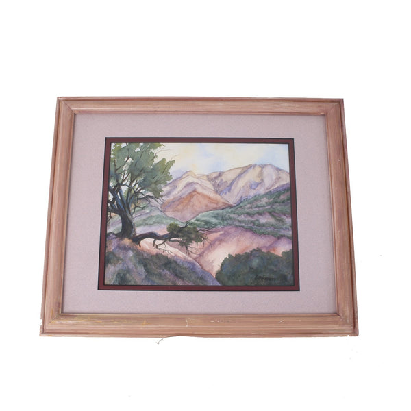 Lofgren Painting 16 x 13 x 1 Pink Multi Colored Watercolor Painting