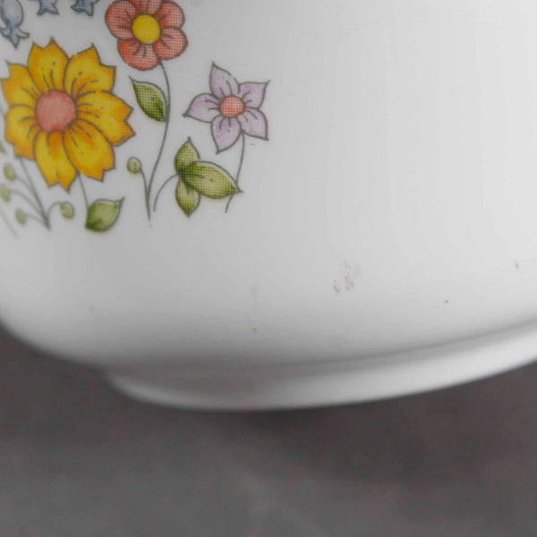 Corelle by Corning White Multi Floral Corning NH USA Bake Only Small Ramekin