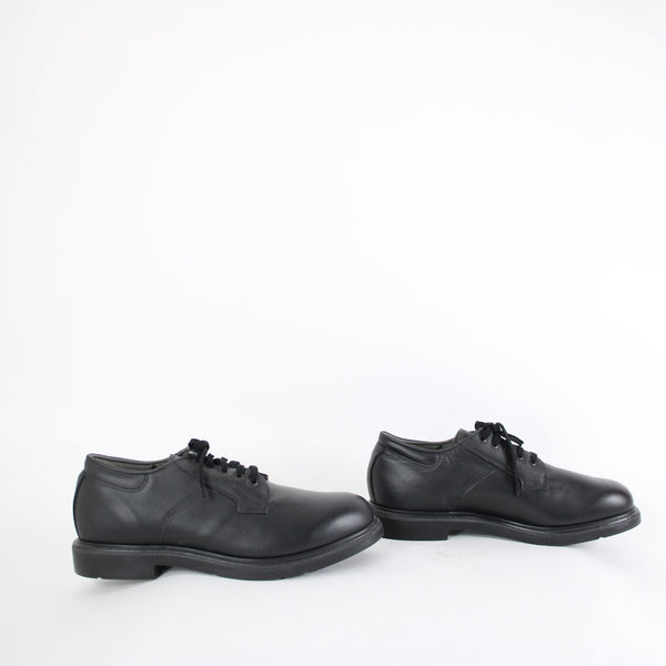 Red Wing Sz 15 D Black Lace Up Faux Leather Upper Fabric Inner USA Made Shoes