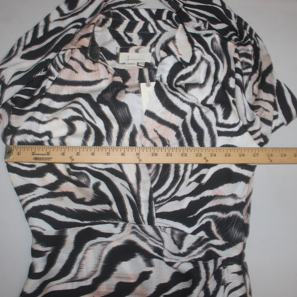 Anthropologie Dress NEW $148 Sz 6 Black Tan Multi Colored Animal Print Poly