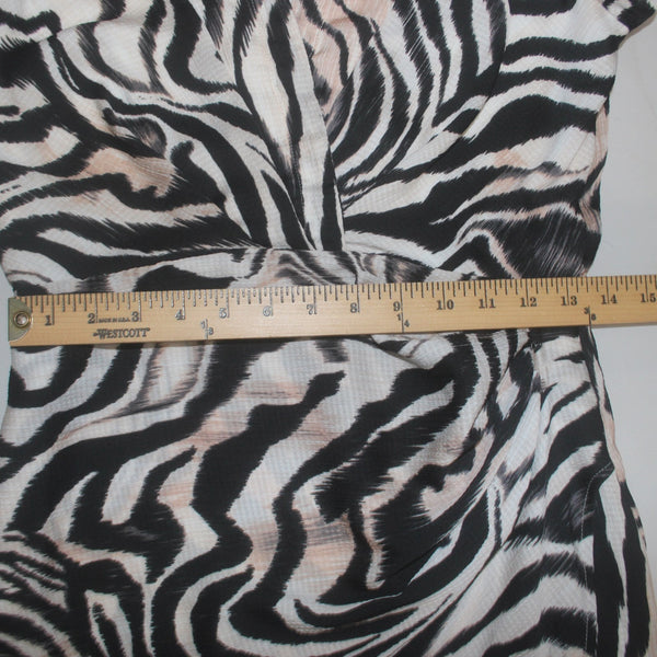 Anthropologie Dress NEW $148 Sz 6 Black Tan Multi Colored Animal Print Poly