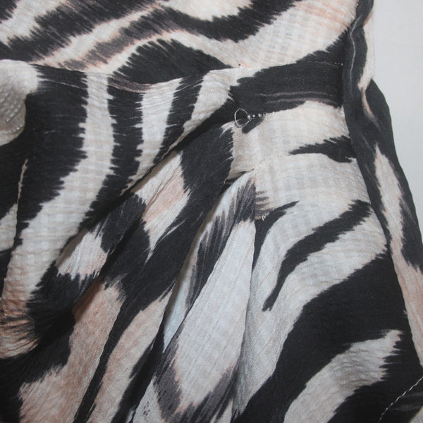 Anthropologie Dress NEW $148 Sz 6 Black Tan Multi Colored Animal Print Poly