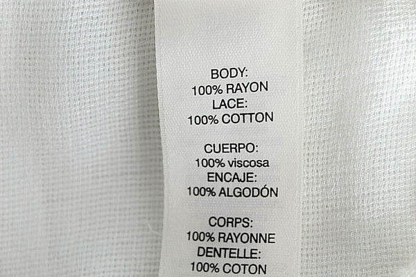 Chicos NEW $99 Sz 0 Ivory Boho Split Side Rayon Cotton Lace Trim Tunic Top