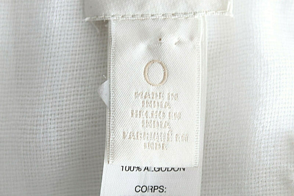Chicos NEW $99 Sz 0 Ivory Boho Split Side Rayon Cotton Lace Trim Tunic Top