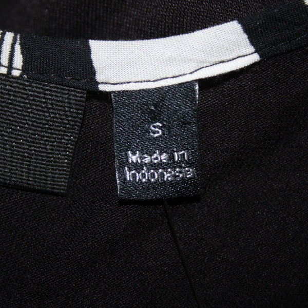 Apt 9 Top NEW $30 Sz S Black White Round Neck Sleeveless 100% Rayon Top