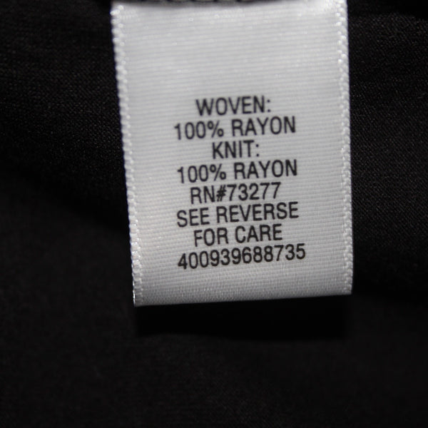 Apt 9 Top NEW $30 Sz S Black White Round Neck Sleeveless 100% Rayon Top