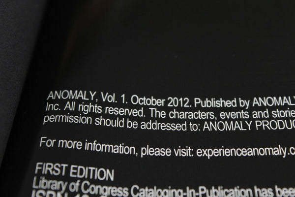 Anomaly Vol. 1 2012 By Skip Brittenham & Brain Haberlin Hard Cover With Box