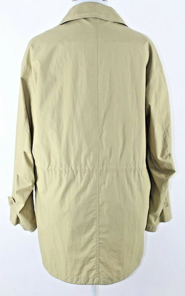 Sanyo Blinker Sz LY Pea Green Zip Button Front Hooded Windbreaker Jacket