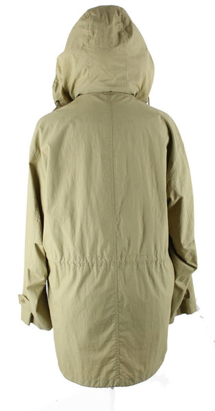 Sanyo Blinker Sz LY Pea Green Zip Button Front Hooded Windbreaker Jacket