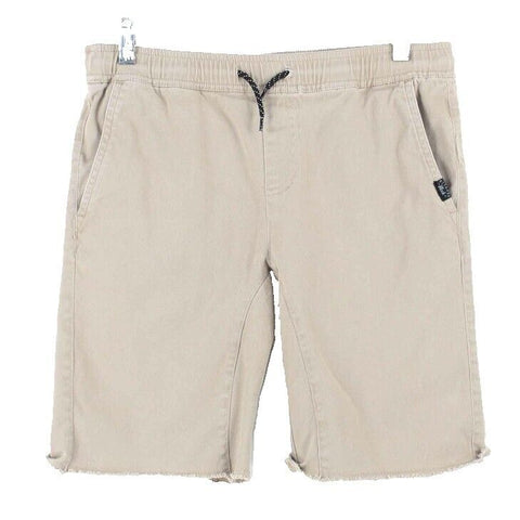 Nitrous Black Sz XL (30) X 9 Tan Polyester Blend Cut Off Shorts
