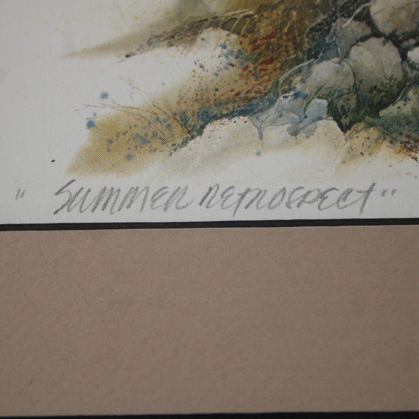 Bartz Summer Retrospect 10 x 8 Signed Lithograph Picture
