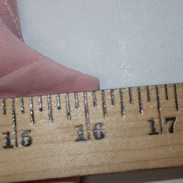 Davids Bridal Dress Sz 12 Pink Lined Scoop Back Criss Cross Front 100%Poly Dress