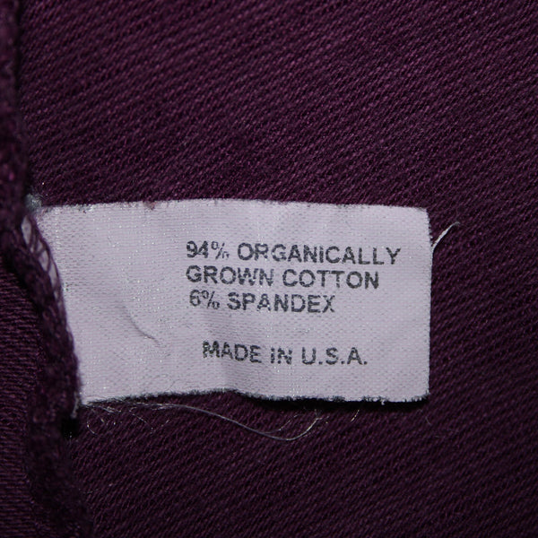 Blue Canoe Sz L Purple 3/4 Sleeve Organically Grown Cotton Spandex Dress