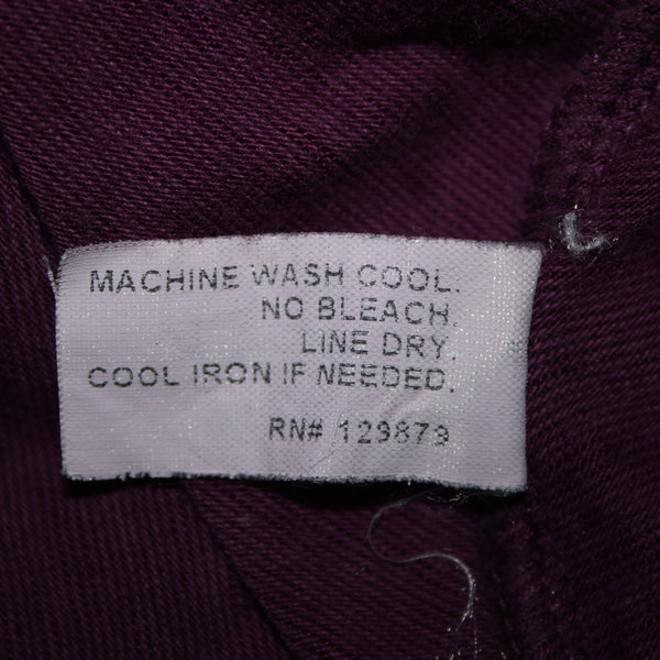 Blue Canoe Sz L Purple 3/4 Sleeve Organically Grown Cotton Spandex Dress