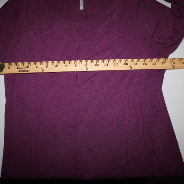 Blue Canoe Sz L Purple 3/4 Sleeve Organically Grown Cotton Spandex Dress