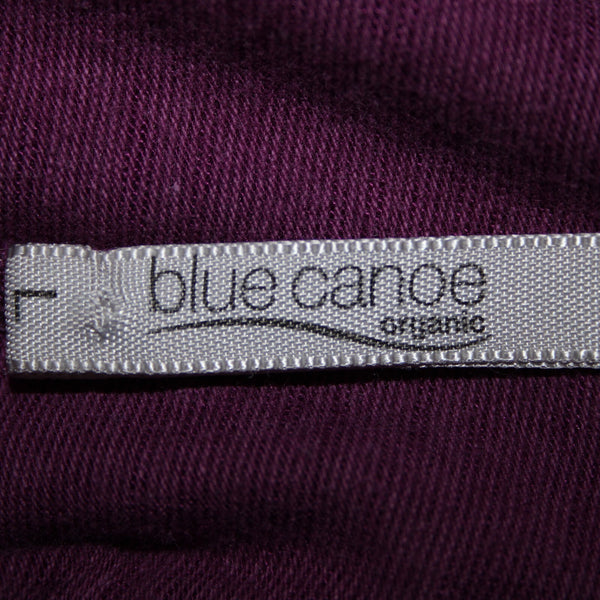 Blue Canoe Sz L Purple 3/4 Sleeve Organically Grown Cotton Spandex Dress