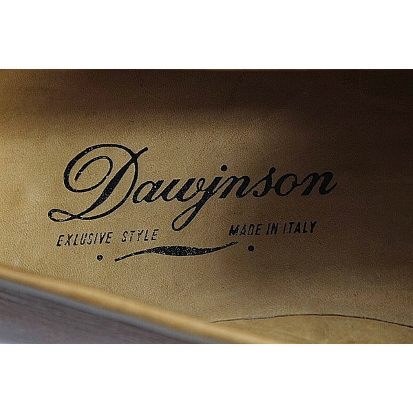 Dawjnson Sz 43.5 Handmade Cognac Brown Leather Men's Loafers