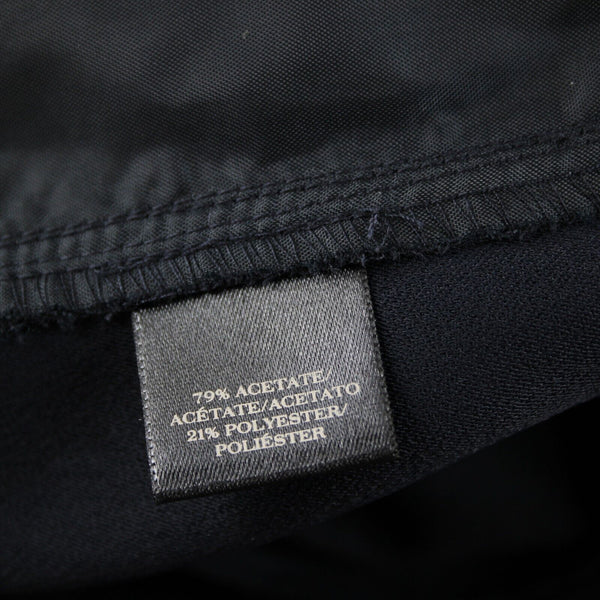 Ann Taylor NEW $98 Sz 10 x 29 Navy Blue Pockets Elastic Waist Acetate Poly Pant