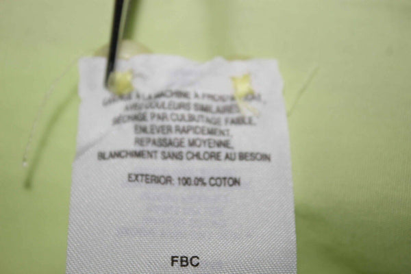 Columbia Sz M Lime Green Collared Sports Wear Breatheable 100% Cotton Top 336I