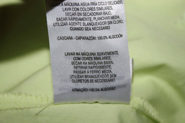 Columbia Sz M Lime Green Collared Sports Wear Breatheable 100% Cotton Top 336I