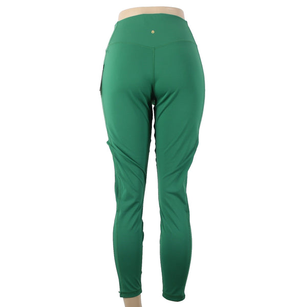 Spiritual Gangster AW Pant NEW $108 Embody Sz XL x 27 Green White Poly Elastane