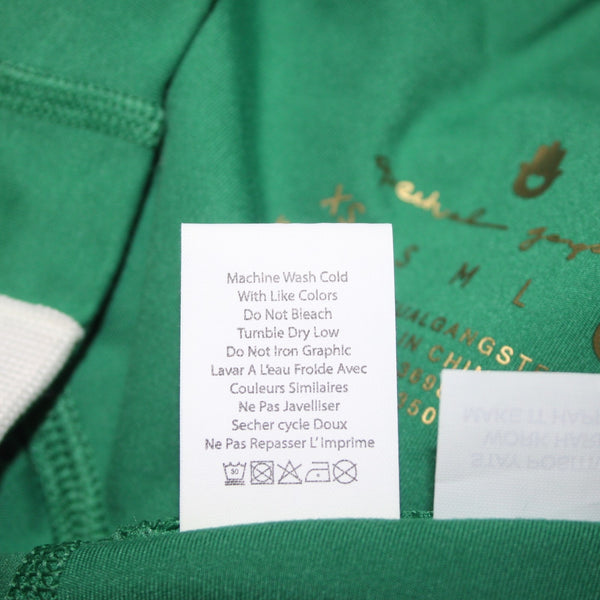 Spiritual Gangster AW Pant NEW $108 Embody Sz XL x 27 Green White Poly Elastane