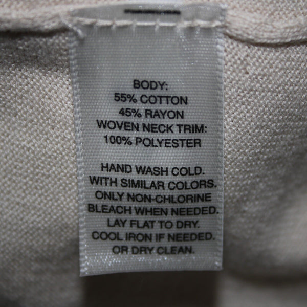 White House Black NEW $98 Sz S Cream Silver Sequin Collared Cotton Wrap Sweater