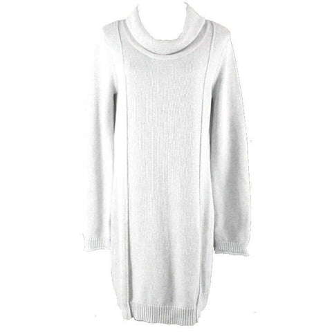 Market & Spruce Gretel NEW Sz XL Grey Open Weave Acrylic Blnd Sweater Dress