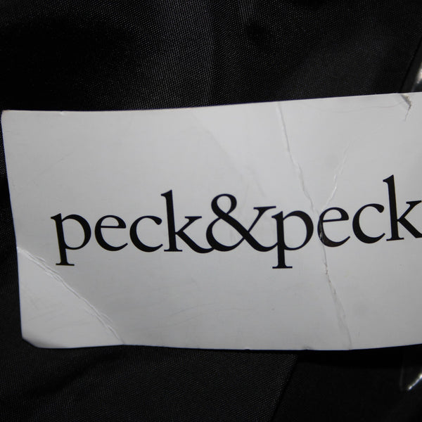 Peck And Peck NEW Sz S Black Gold Metallic Floral Lined 100% Polyester Jacket