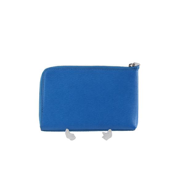 Lauren Ralph Lauren Wallet 7 x 5 x 1 Blue Inner Pockets Cowhide Leather Wallet