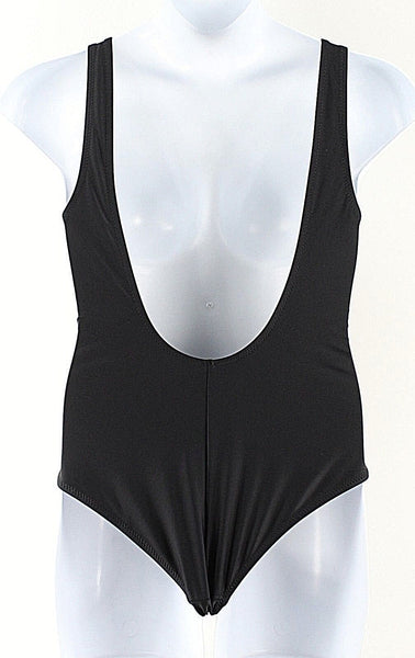 Ree Bees Sz XL Black Lace Up Polyamid Elastane Polyester One Piece Swim Suit