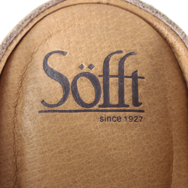 Sofft Heels Sz 11 M Brown Open Toe Slip On Mule Leather 3" Heels