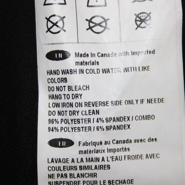 Joseph Ribkoff Top Sz 16 Black White Draped Collar Polyester Spandex Top