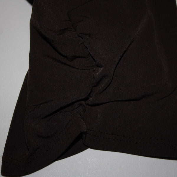 Chicos NEW Ankle Sz 3 x 28 Cocoa Bean Brown Tapered 100% Poly Spandex Pant