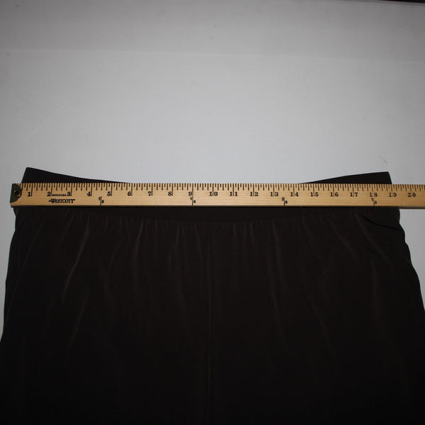 Chicos NEW Ankle Sz 3 x 28 Cocoa Bean Brown Tapered 100% Poly Spandex Pant