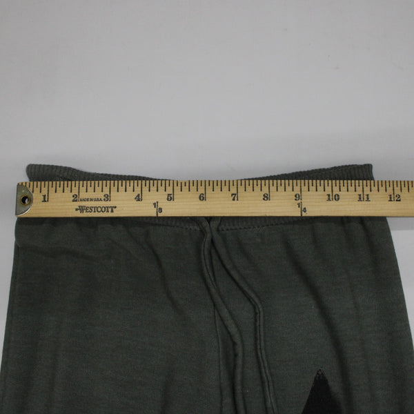 Chaser Sz XS x 30 Green Black Star Drawstring Jersey Polyester Rayon Sweat Pant