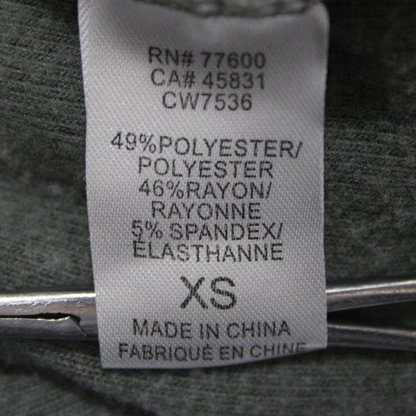 Chaser Sz XS x 30 Green Black Star Drawstring Jersey Polyester Rayon Sweat Pant