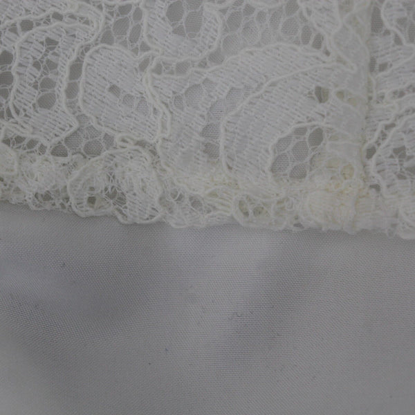 Nicole Miller NEW $72 Sz 4 White on White Laceover Lining Nylon Polyester Dress