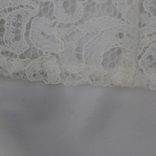 Nicole Miller NEW $72 Sz 4 White on White Laceover Lining Nylon Polyester Dress