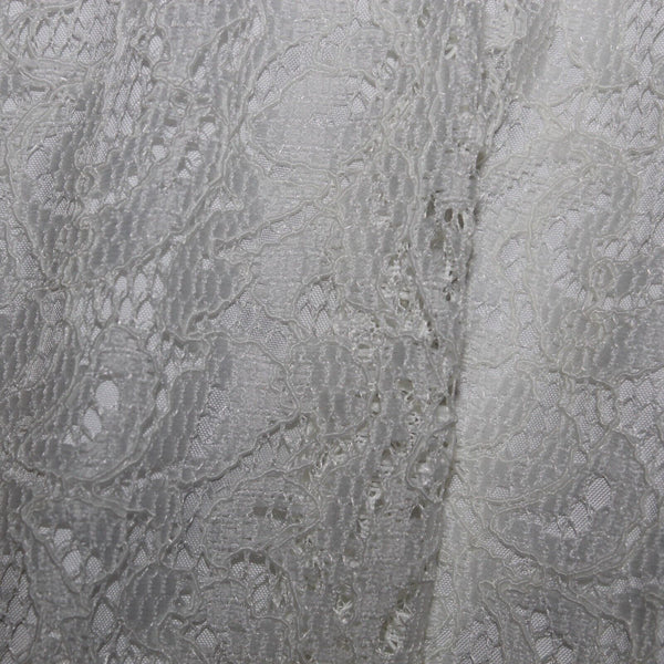 Nicole Miller NEW $72 Sz 4 White on White Laceover Lining Nylon Polyester Dress