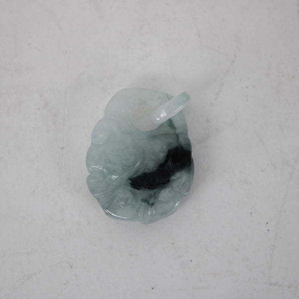 Jade Pendant Natural Jadeite Jade Buddha Or Dragon Figure 1.5" Pendant