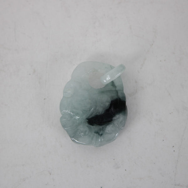Jade Pendant Natural Jadeite Jade Buddha Or Dragon Figure 1.5" Pendant
