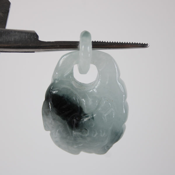 Jade Pendant Natural Jadeite Jade Buddha Or Dragon Figure 1.5" Pendant