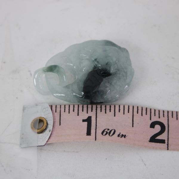 Jade Pendant Natural Jadeite Jade Buddha Or Dragon Figure 1.5" Pendant