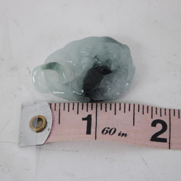 Jade Pendant Natural Jadeite Jade Buddha Or Dragon Figure 1.5" Pendant